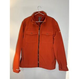 Avalanche Weather Shield Softshell Jacket Mens Large Burnt Orange Full Zip